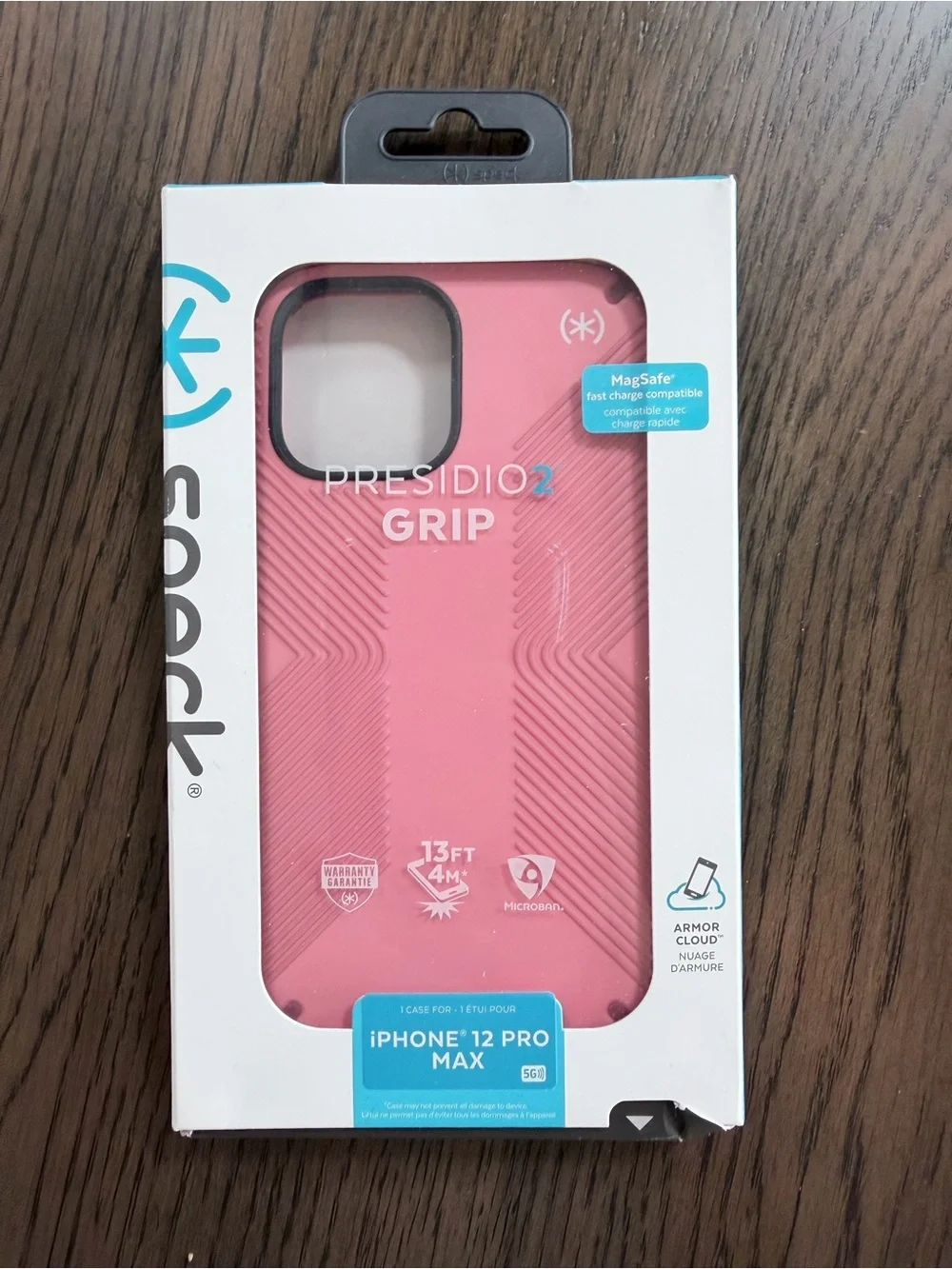 NEW speck Presidio2 Grip MagSafe Compatible iPhone 12 Pro Max Case - Pink